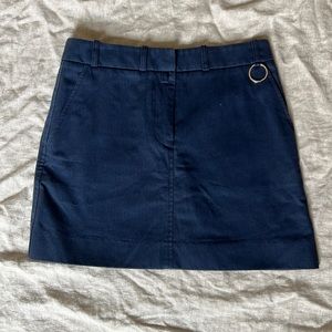 Blue khaki mini skirt - KATAYONE ADELI